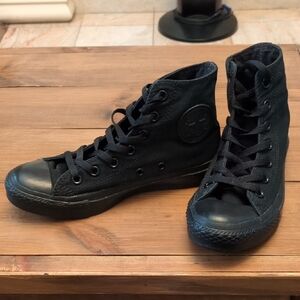 Black High-Top Sneakers